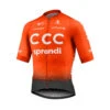 Maillot MC Team CCC Etxeondo -Magasin De Vélo 2020 CCC TEAM TIER 2 SS JERSEY ORANGE FRONT