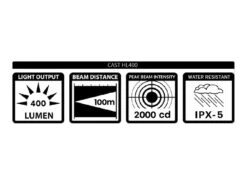Eclairage Cast HL 400 -Magasin De Vélo Cast HL400@400000225@5